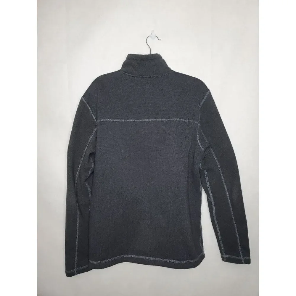 The North Face Men's Full Zip Fleece Lined Sweater Jacket Grey Outdoor